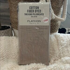 Flatiron Cotton Fiber Dyed King Pillowcases - Beige